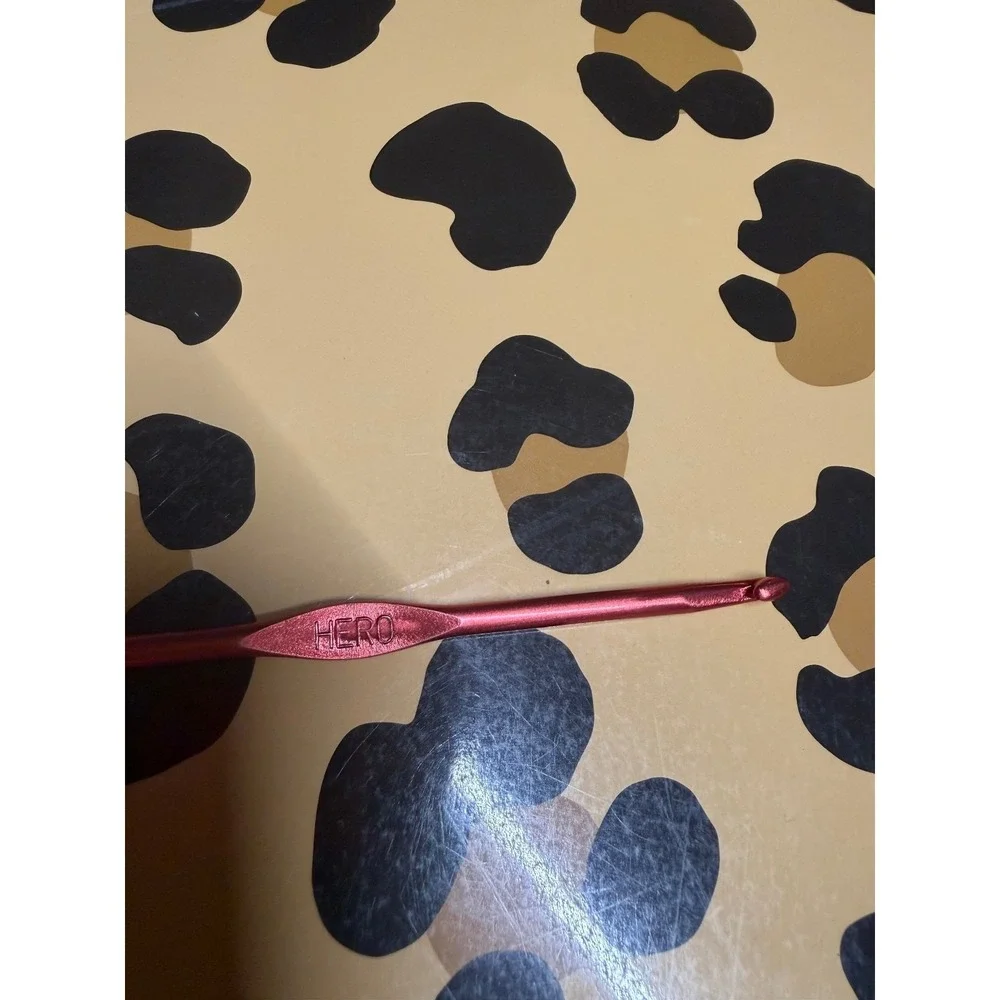 Hero Aluminum Crochet Hook - Size G, Made in USA